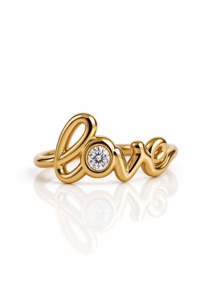 Buticul Moon Inel de aur Love – Placat cu aur de 18K