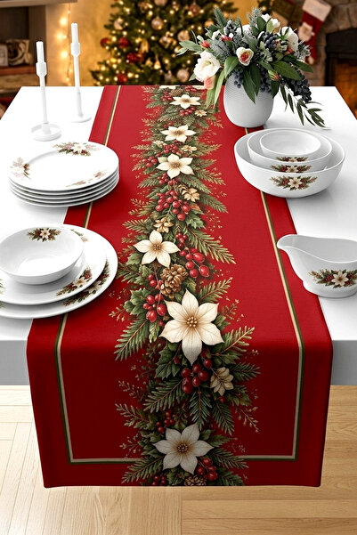 Bertille Home Божићна серија 140x40 цм дигитално штампана трка (Божићни Ноел)