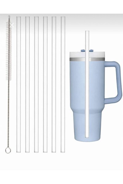 Quencher 1.18 ve 0.88 Uyumlu 6lı Pipet Termos Pipeti– Temizlik Fırçası Hediyeli - Termos Pipeti