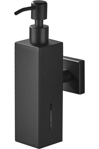 NALACAL Matte Black Wall-Mounted Soap Dispenser, Square Design, 304 Stainless...