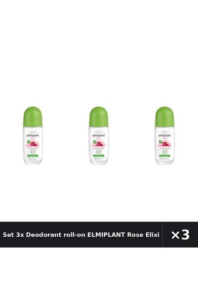 ELMIPLANT Set 3x Deodorant roll-on Rose Elixir , 50ml