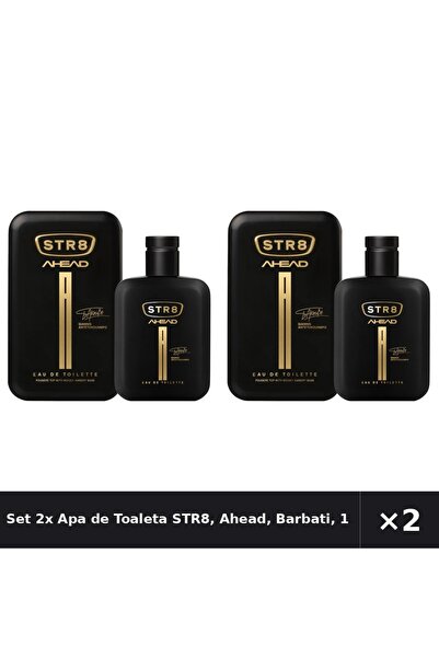 str8 Set 2x Apa de Toaleta STR8, Ahead, Barbati, 100 ml