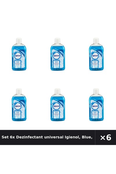 Igienol Set 6x Dezinfectant universal Igienol, Albastru, 1L