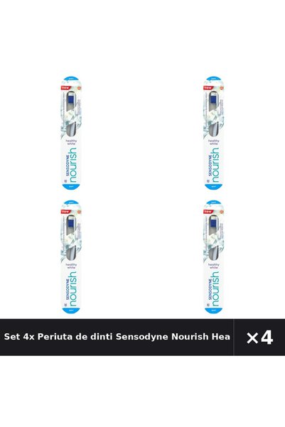 Sensodyne Set 4x Periuta de dinti Nourish Healthy White, Moale