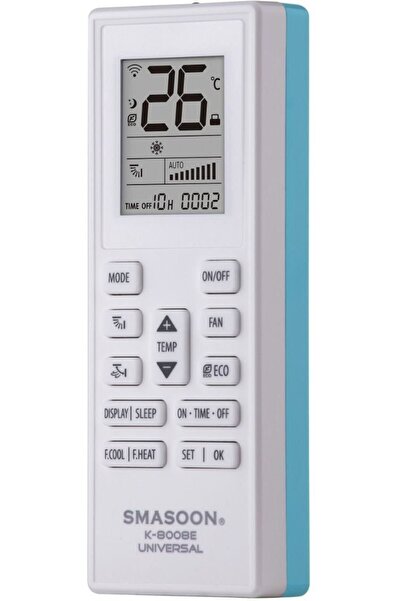 OEM Smasoon K-8008E Καθολικό Τηλεχειριστήριο Κλιματιστικού Μπλε - (K-8008E WB)