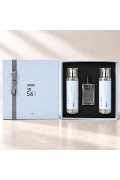Bargello طقم هدايا بارجيلو No.561 للرجال — عطر 50 مل + ٢ بادي مست 210 مل