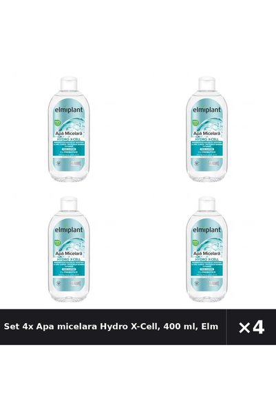 ELMIPLANT Set 4x Apa micelara Hydro X-Cell, 400 ml,
