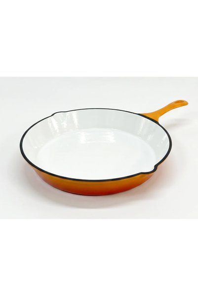 EFONTA Tigaie din fonta emailata Orange 26 cm