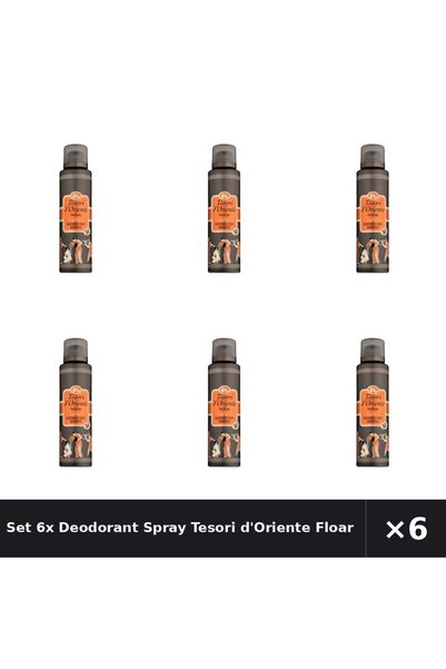 Tesori d'Oriente Set 6x Deodorant Spray Floare Lotus , 150 ml