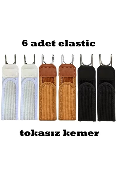 lovegame Tokasız Elastik Orginal Ayarlanabilir Erkek/Kadın Kemer ( 3 çift )