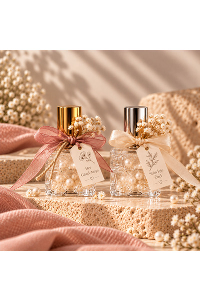 Event Luxe Kişiye Özel Hediyelik 10'lu Kolonya Şişesi – Düğün Nişan Nikah Söz Kına Doğum Günü Baby Shower Gender Reveal