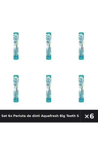 Aquafresh Set 6x Periuta de dinti Big Teeth Soft