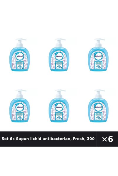 Igienol Set 6x Sapun lichid , Fresh, 300 ml,