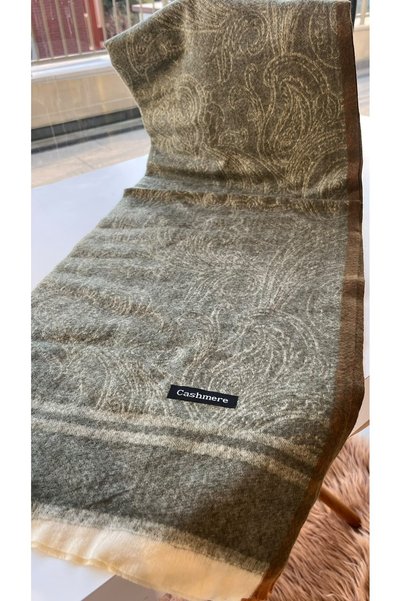 EB SCARF Șal de umăr din lână și cașmir cu model Etro