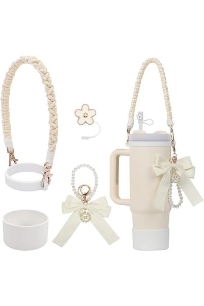 GENERAL Yala Joy Stanley Cup Accessories Set, Silicone Protector, Braided Han...