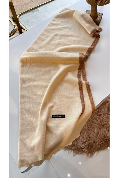 EB SCARF Șal de umăr din lână și cașmir cu model Etro