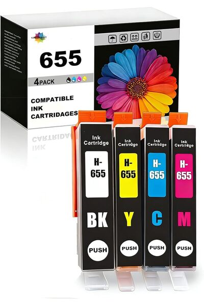 GENERAL Compatible 655 Ink Cartridges Compatible Printer with Deskjet Ink Adv...