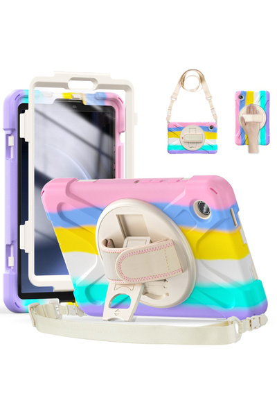 XGSM Husă pentru Samsung Galaxy Tab A9 X110 / X115, blindată, cu rotație 360,...