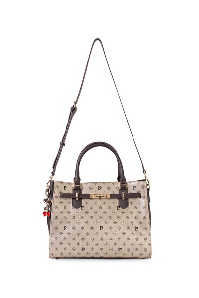 Pierre Cardin 05PC25K10355-MN حقيبة نسائية مونوغرام - ذهبية لامعة