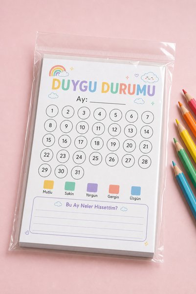 GAME SHOT A5 Duygu Durumu Takip 40 Yaprak Kopar At Jelatinli Mood Tracker Gün...