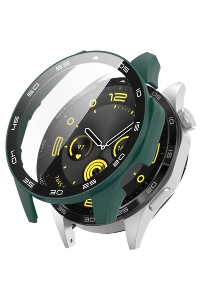 XGSM Carcasă 2 în 1 + Sticlă securizată pentru Huawei Watch GT 4 46mm, Verde