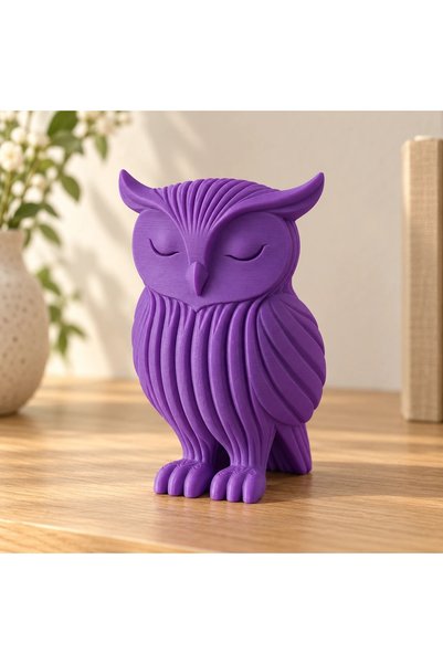 OEM Japandi 3D εκτυπωμένη διακοσμητική φιγούρα κουκουβάγιας - 5.9 × 4.98 × 8 ...
