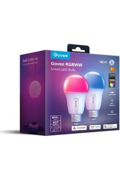 Govee Έξυπνη λάμπα LED RGBWW (Σετ 2 τεμαχίων) 800L E27 - (B6004)