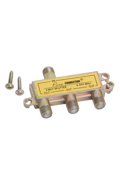 DELIGHT Divizor Antena F 1 Intrare – 3 Iesiri, Splitter Coaxial 5-900 MHz pen...