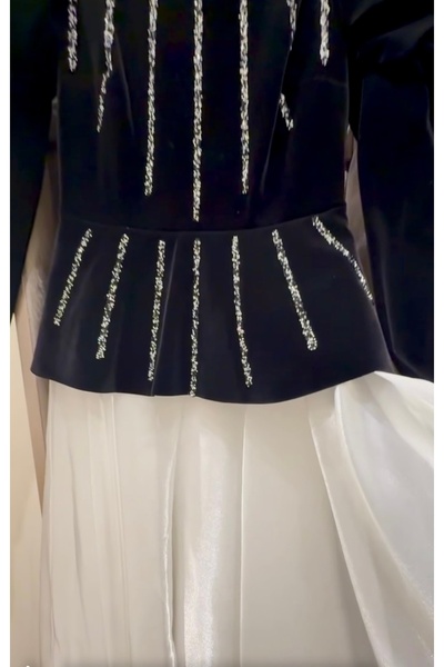 Elit couture Velvet Evening Dress from Turkish Brand