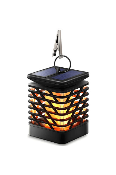 Teno Lampa Solara Tip Flacara Teno®, pentru gradina, balcon, exterior, panou ...