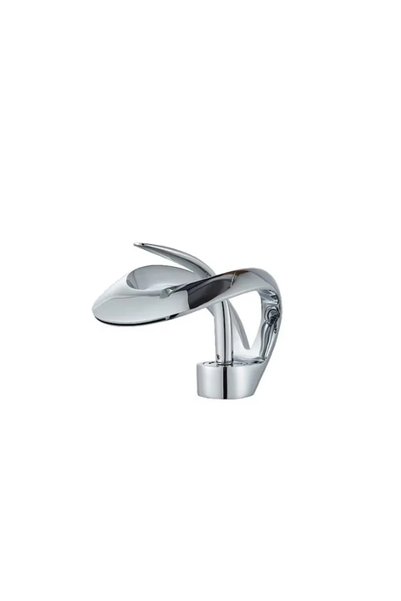 MACVI Baterie chiuveta baie Macvi® tip cascada cromata 15 cm montaj pe chiuve...