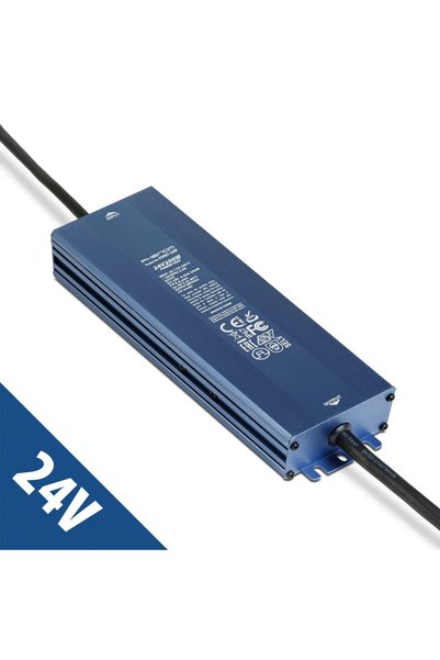Phenom Sursa alimentare 24V 200W 8.3A IP67 gri, transformator LED impermeabil...