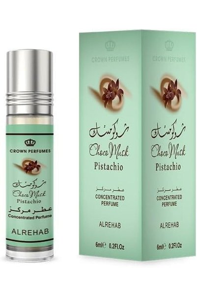 Al-Rehabb زيت عطر الشوكو مسك بالفستق من الرحاب للجنسين 6 × 6 مل