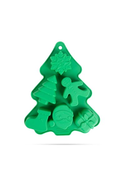 FAMİLY Forma copt silicon Craciun, 22 x 18.5 cm, 6 forme, rezistenta -40 +230...