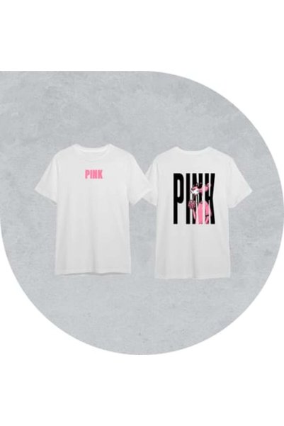 Generic T-Shirt Pink Tiger White Cotton