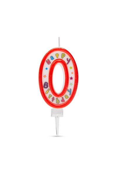 FAMİLY Lumanare tort, dimensiune 6,5x4 cm, numar 0