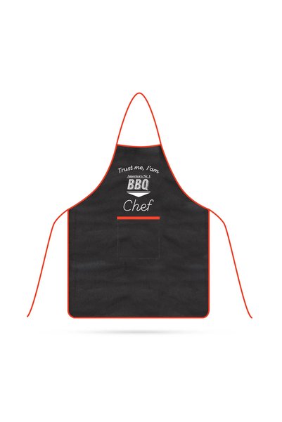 OEM Sort de grila negru cu rosu 61x75,5 cm buzunar mare protecție haine BBQ