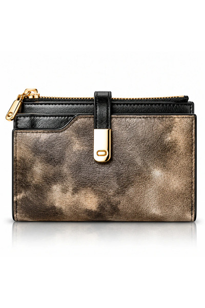 FRAGOLA Μεσαίου μεγέθους πορτοφόλι PC335-26-dark-beige-clouds