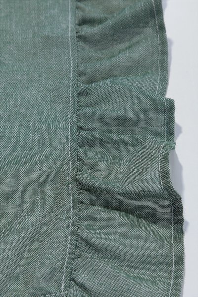 cotton maison Naturel Country Farbela Valans Perde – Büzgülü Country Perde