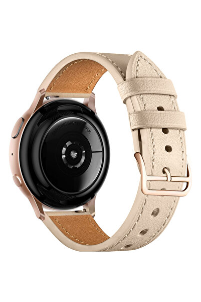 XGSM Curea universală din piele de 20mm, cu cataramă aurie, Bej