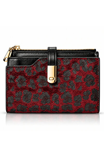 FRAGOLA Μεσαίου μεγέθους πορτοφόλι PC335-26-bordo-leopard