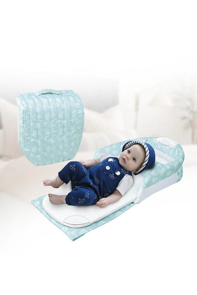 ibaby baby Soft Mesh Portable Infant Baby Separated Bed 0-4 Months