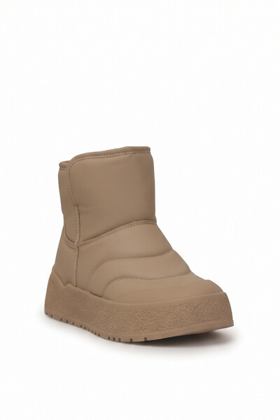Ayakkabı Fuarı Elit Hml262-3200 Women's Flat Boots Camel
