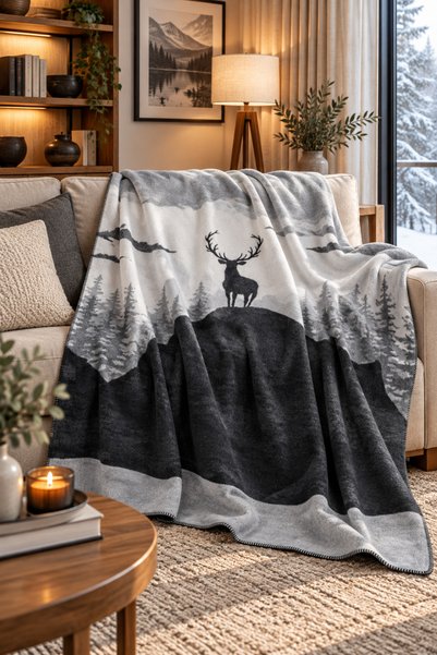 Vintero Home Tek Kişilik Pamuklu TV Battaniyesi 150x200 cm - Yumuşak Dokulu K...