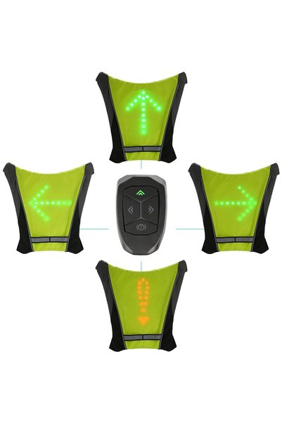 OEM Vesta reflectorizanta cu semnalizare led pentru biciclisti