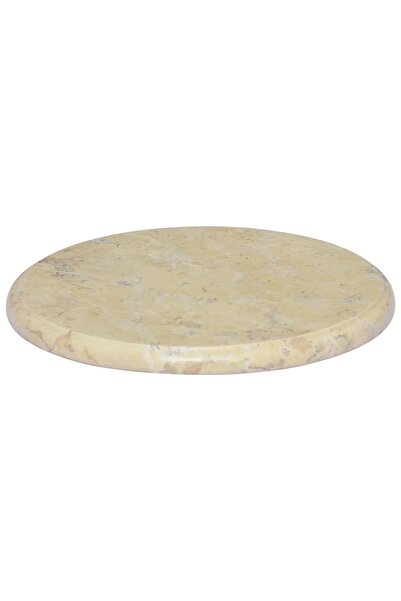 vidaxl Blat de masă, crem, Ø40x2,5 cm, marmură
