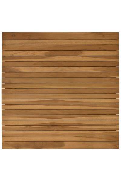 vidaxl Placă de masă 80 x 80 x 3,5 cm Pătrat Lemn solid de tec