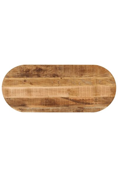 vidaxl Blat de masă oval, 100x50x3,8 cm, lemn masiv mango brut