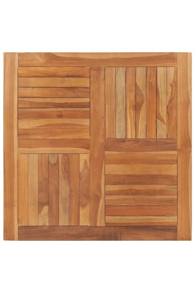 vidaxl Blat de masă pătrată, 90 x 90 x 2,5 cm, lemn masiv de tec