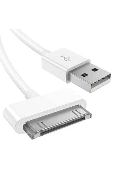 GENERAL كابل شحن USB C بـ 30 دبوس متوافق مع آيفون 4/4s، آيباد الجيل الأول/الث...